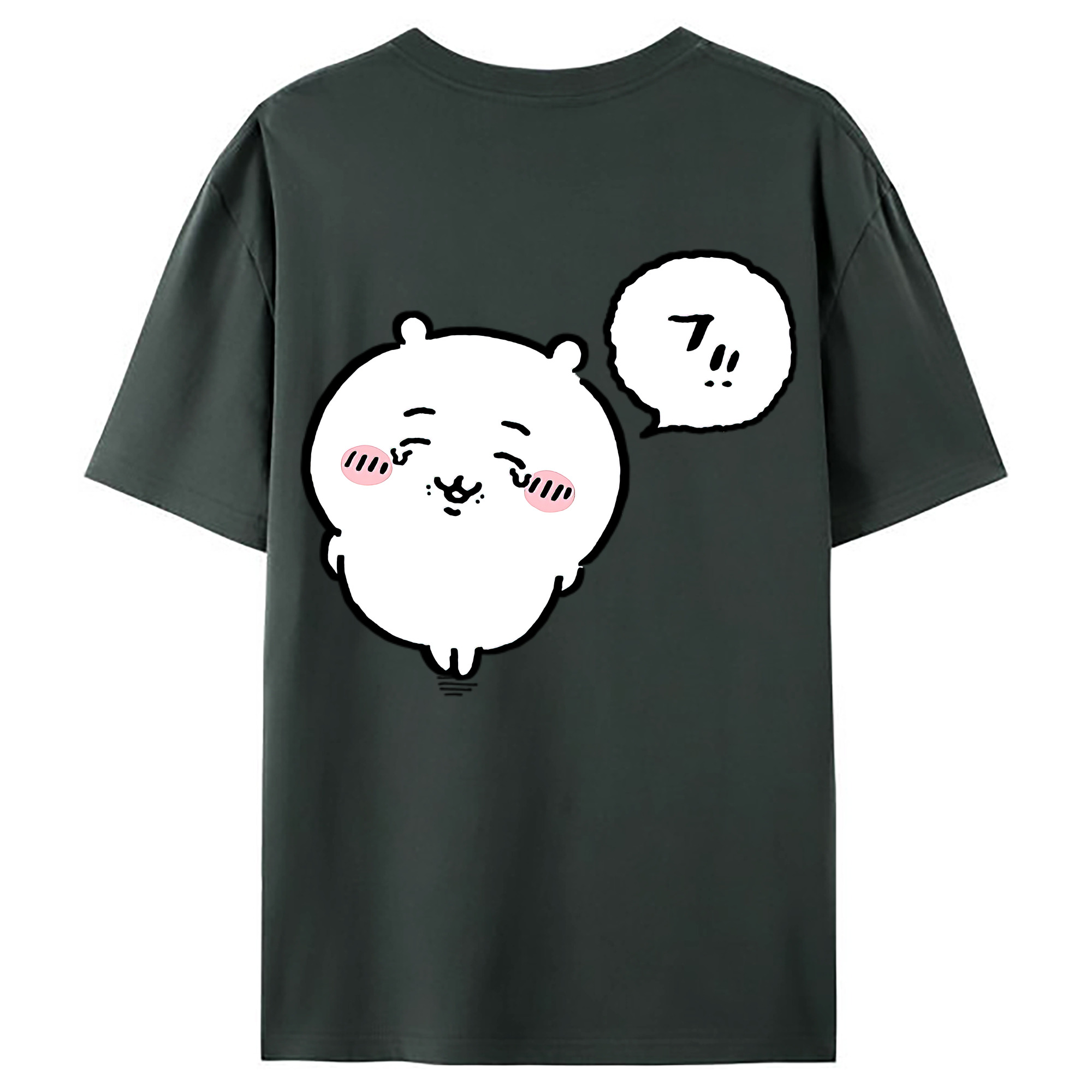 （画像用） ちいかわ ちいかわ Chii-kawa chiikawa 綿100％ メンズ半袖Tシャツ（バックプリント） 通気性